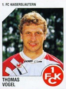 Sticker Thomas Vogel - German Football Bundesliga 1992-1993 n. 133 - Panini