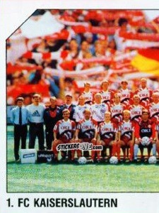 Figurina Mannschaft - German Football Bundesliga 1992-1993 n. 134 - Panini