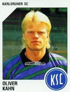 Sticker Oliver Kahn - German Football Bundesliga 1992-1993 n. 136 - Panini