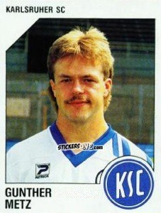 Cromo Gunter Metz - German Football Bundesliga 1992-1993 n. 139 - Panini