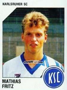 Cromo Mathias Fritz - German Football Bundesliga 1992-1993 n. 143 - Panini