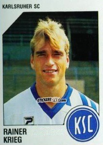 Cromo Rainer Krieg - German Football Bundesliga 1992-1993 n. 150 - Panini