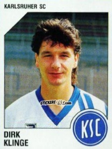 Cromo Dirk Klinge - German Football Bundesliga 1992-1993 n. 152 - Panini