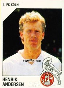 Figurina Henrik Andersen - German Football Bundesliga 1992-1993 n. 160 - Panini