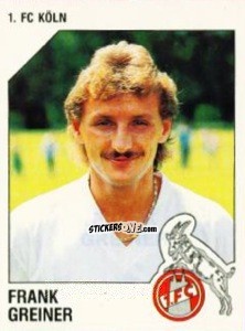 Sticker Frank Greiner - German Football Bundesliga 1992-1993 n. 162 - Panini