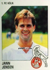 Sticker Jann Jensen - German Football Bundesliga 1992-1993 n. 164 - Panini