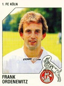 Cromo Frank Ordenewitz - German Football Bundesliga 1992-1993 n. 170 - Panini