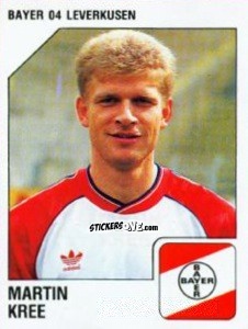 Cromo Martin Kree - German Football Bundesliga 1992-1993 n. 176 - Panini