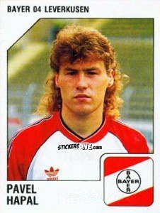 Figurina Pavel Hapal - German Football Bundesliga 1992-1993 n. 186 - Panini