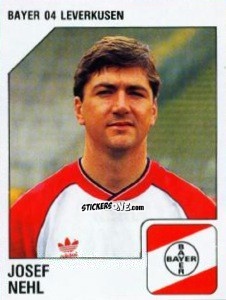 Cromo Josef Nehl - German Football Bundesliga 1992-1993 n. 187 - Panini