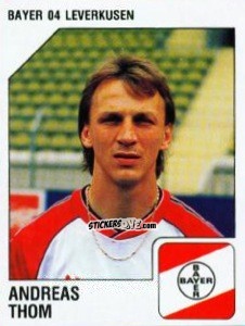 Figurina Andreas Thom - German Football Bundesliga 1992-1993 n. 189 - Panini