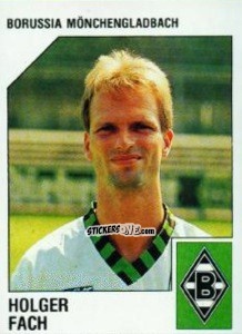 Sticker Holger Fach - German Football Bundesliga 1992-1993 n. 195 - Panini