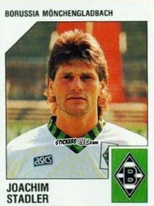 Cromo Joachim Stadler - German Football Bundesliga 1992-1993 n. 196 - Panini
