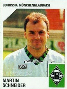 Figurina Martin Schneider - German Football Bundesliga 1992-1993 n. 199 - Panini