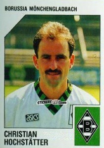 Cromo Christian Hochstätter - German Football Bundesliga 1992-1993 n. 207 - Panini