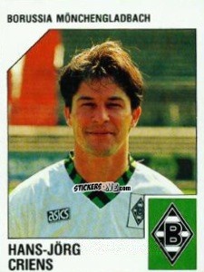 Cromo Hans-Jörg Criens - German Football Bundesliga 1992-1993 n. 208 - Panini