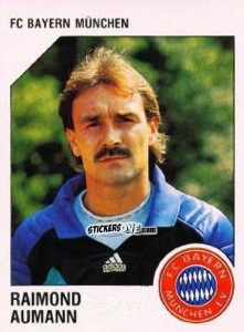 Cromo Raimons Aumann - German Football Bundesliga 1992-1993 n. 212 - Panini