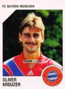 Cromo Oliver Kreuzer - German Football Bundesliga 1992-1993 n. 214 - Panini