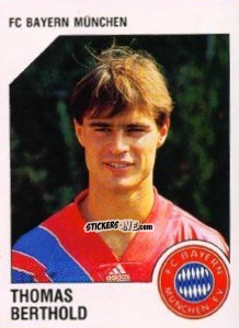 Cromo Thomas Berthold - German Football Bundesliga 1992-1993 n. 216 - Panini