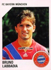 Sticker Bruno Labbadia - German Football Bundesliga 1992-1993 n. 228 - Panini