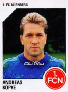 Sticker Andreas Köpke - German Football Bundesliga 1992-1993 n. 232 - Panini