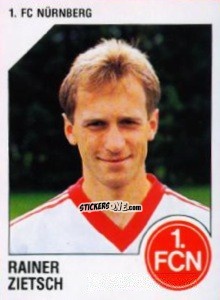 Sticker Rainer Zietsch - German Football Bundesliga 1992-1993 n. 233 - Panini