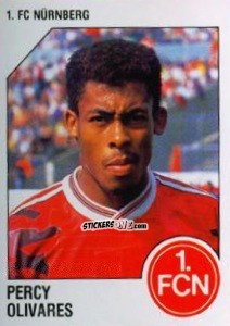 Sticker Percy Olivares - German Football Bundesliga 1992-1993 n. 240 - Panini