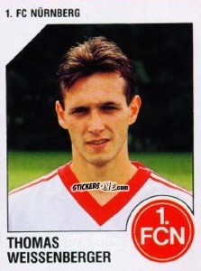 Cromo Thomas Weissenberger - German Football Bundesliga 1992-1993 n. 247 - Panini