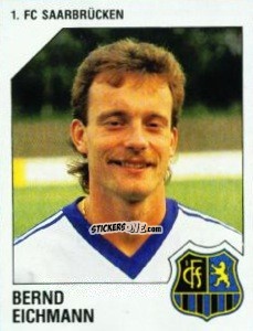 Sticker Bernd Eichmann - German Football Bundesliga 1992-1993 n. 252 - Panini