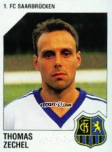 Sticker Thomas Zechel - German Football Bundesliga 1992-1993 n. 257 - Panini