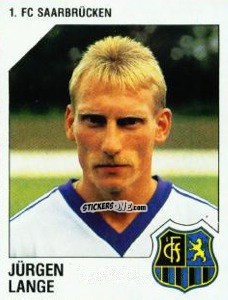Sticker Jürgen Lange - German Football Bundesliga 1992-1993 n. 259 - Panini