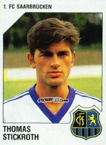 Sticker Thomas Stickroth - German Football Bundesliga 1992-1993 n. 263 - Panini