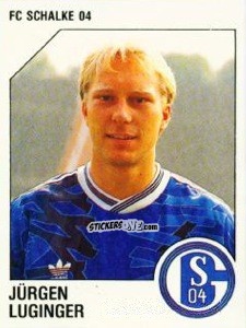 Sticker Jürgen Luginger - German Football Bundesliga 1992-1993 n. 276 - Panini