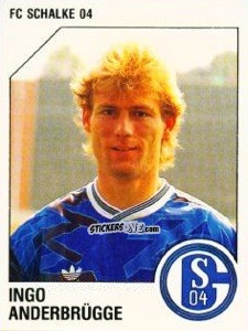 Cromo Ingo Anderbrügge - German Football Bundesliga 1992-1993 n. 279 - Panini