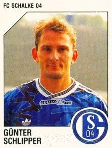 Cromo Günter Schlipper - German Football Bundesliga 1992-1993 n. 281 - Panini