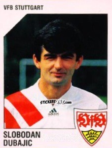 Cromo Slobodan Dubajic - German Football Bundesliga 1992-1993 n. 291 - Panini
