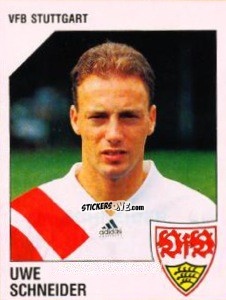 Cromo Uwe Schneider - German Football Bundesliga 1992-1993 n. 294 - Panini