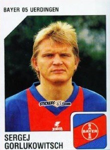 Cromo Sergej Gorlukowitsch - German Football Bundesliga 1992-1993 n. 312 - Panini