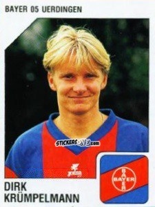 Figurina Dirk Krümpelmann - German Football Bundesliga 1992-1993 n. 319 - Panini