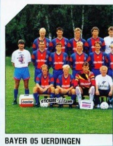 Figurina Mannschaft - German Football Bundesliga 1992-1993 n. 324 - Panini
