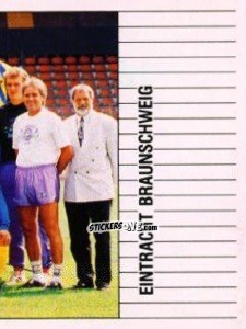 Sticker Mannschaft Eintracht Braunschweig - German Football Bundesliga 1992-1993 n. 351 - Panini