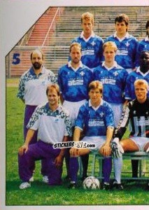 Cromo Mannschaft SV Darmstadt 98 - German Football Bundesliga 1992-1993 n. 357 - Panini