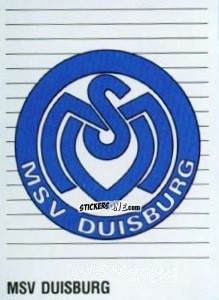 Sticker Wappen MSV Duisburg - German Football Bundesliga 1992-1993 n. 365 - Panini