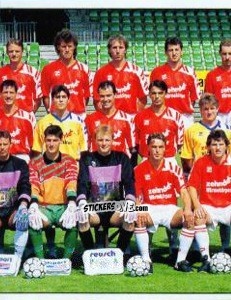 Cromo Mannschaft SC Freiburg - German Football Bundesliga 1992-1993 n. 370 - Panini