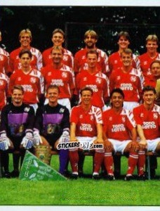 Figurina Mannschaft Hannover 96 - German Football Bundesliga 1992-1993 n. 378 - Panini