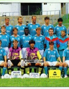 Sticker Mannschaft FC Homburg - German Football Bundesliga 1992-1993 n. 383 - Panini