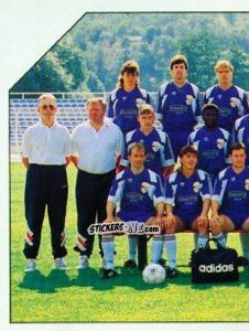 Cromo Mannschaft FC Carl Zeiss Jena - German Football Bundesliga 1992-1993 n. 386 - Panini