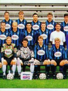 Sticker Mannschaft SV Waldhof Mannheim - German Football Bundesliga 1992-1993 n. 398 - Panini