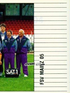 Cromo Mannschaft FSV Mainz 05 - German Football Bundesliga 1992-1993 n. 404 - Panini