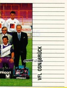 Figurina Mannschaft VfL Osnabrück - German Football Bundesliga 1992-1993 n. 415 - Panini